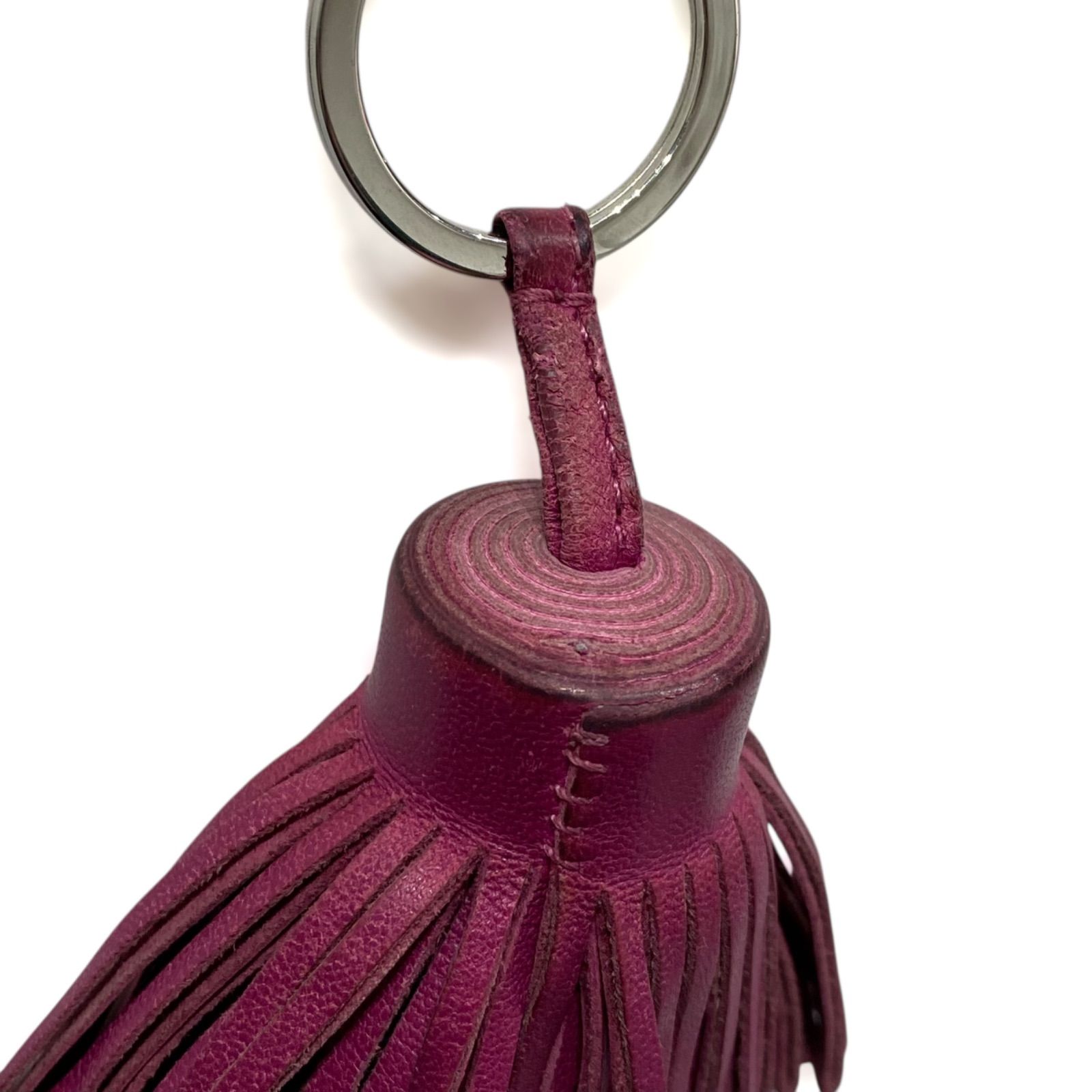 エルメス カルメン キーホルダー バッグチャーム キーリング ローズ