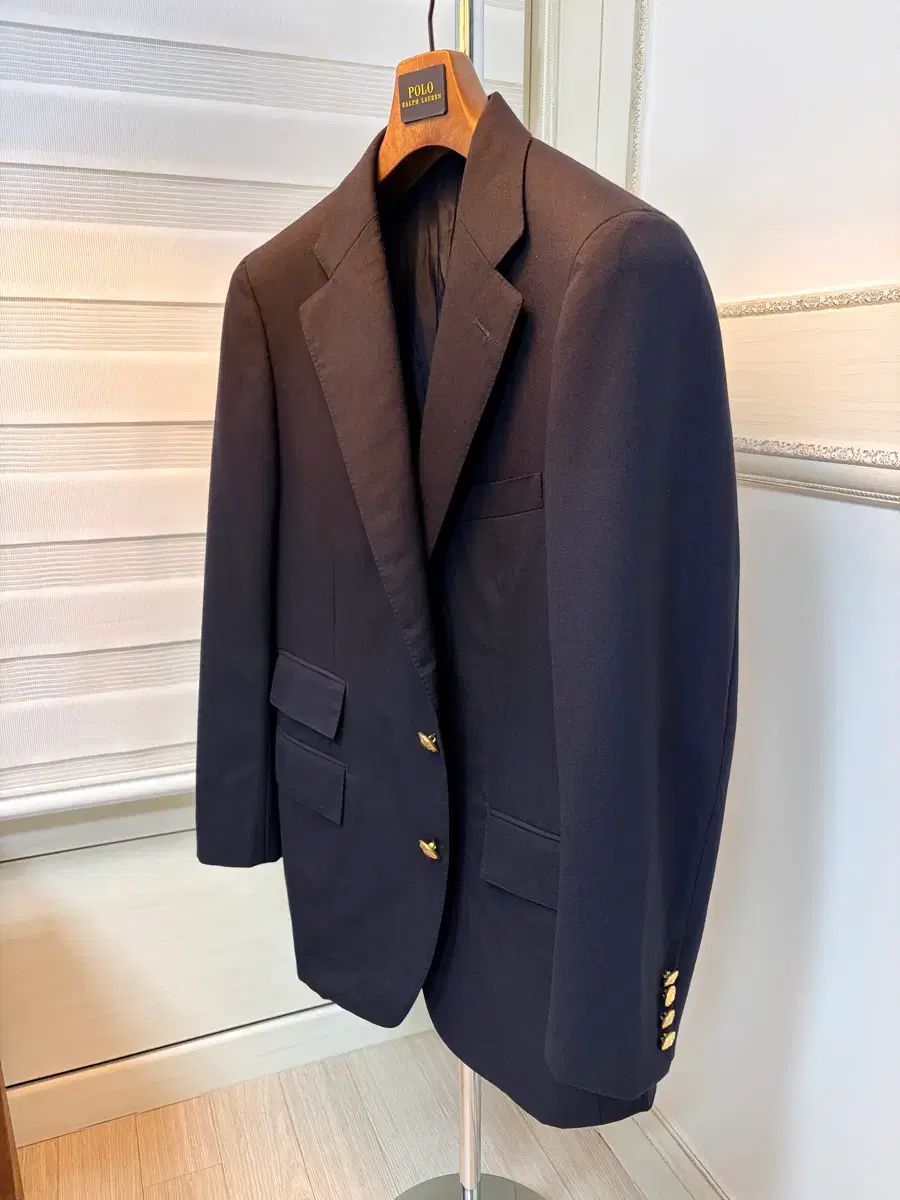 POLO RALPH LAUREN ポロラルフローレン ウール ゴールドボタン ジャケット ブレザー ダークネイビー
