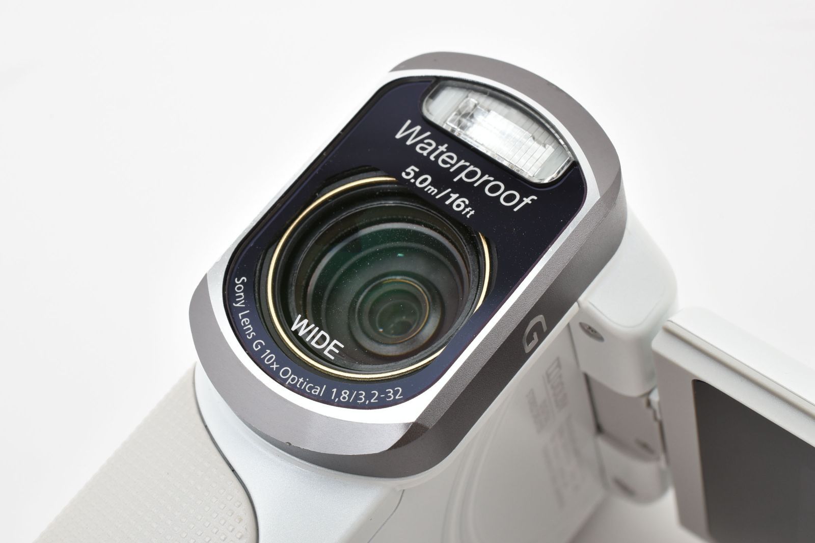 SONY HDR-GW77V ハンディカム ホワイト Sony 16GB HDR-GW77V Waterproof Full HD Camcorder HDRGW77V/W B&H