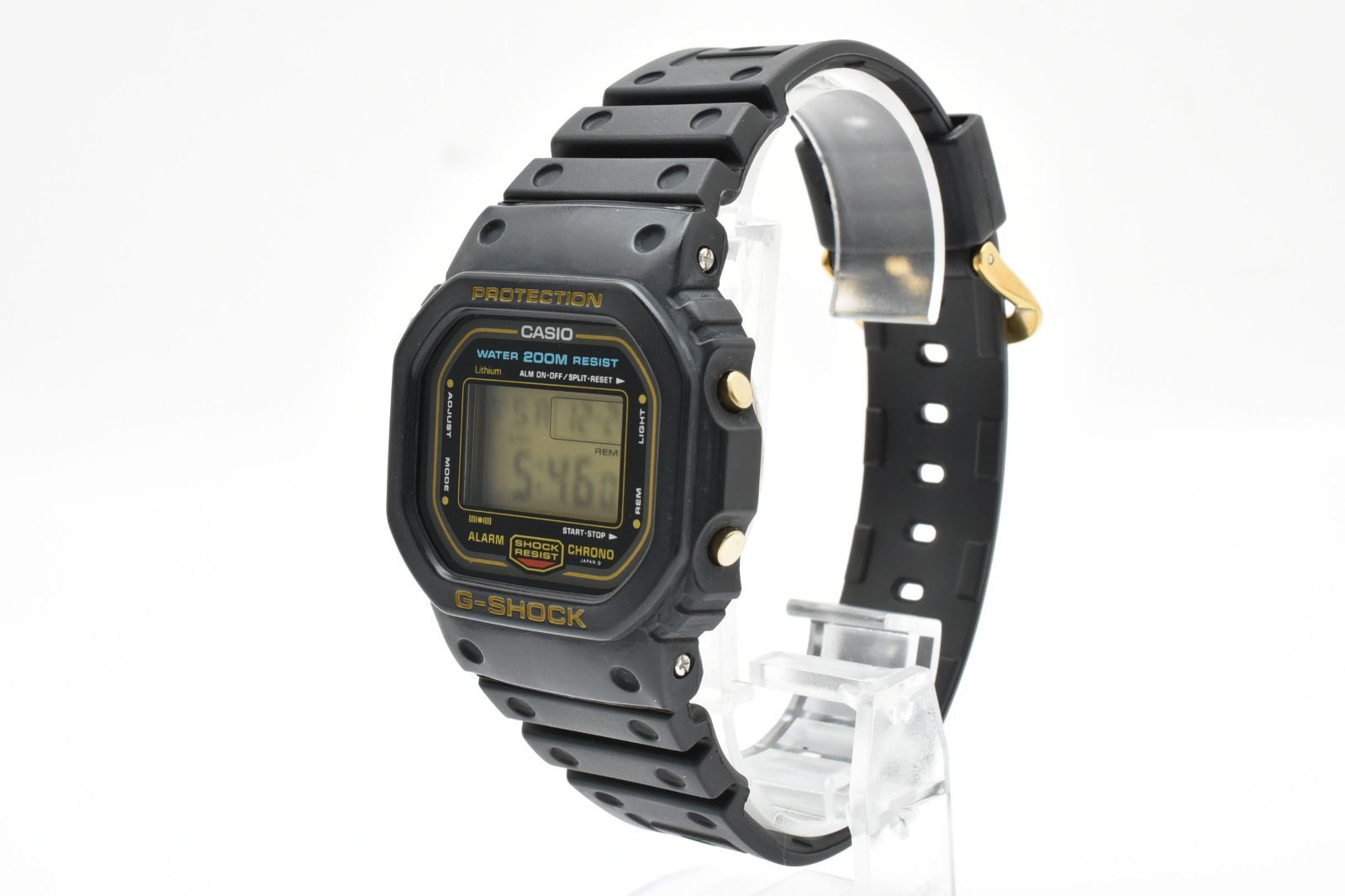 返品保証】☆良品☆ カシオ G-SHOCK DW-5600C-9V 901 ゴールド液晶