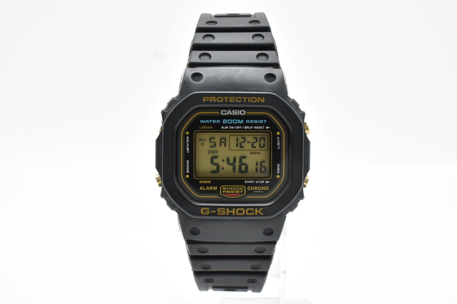返品保証】☆良品☆ カシオ G-SHOCK DW-5600C-9V 901 ゴールド液晶