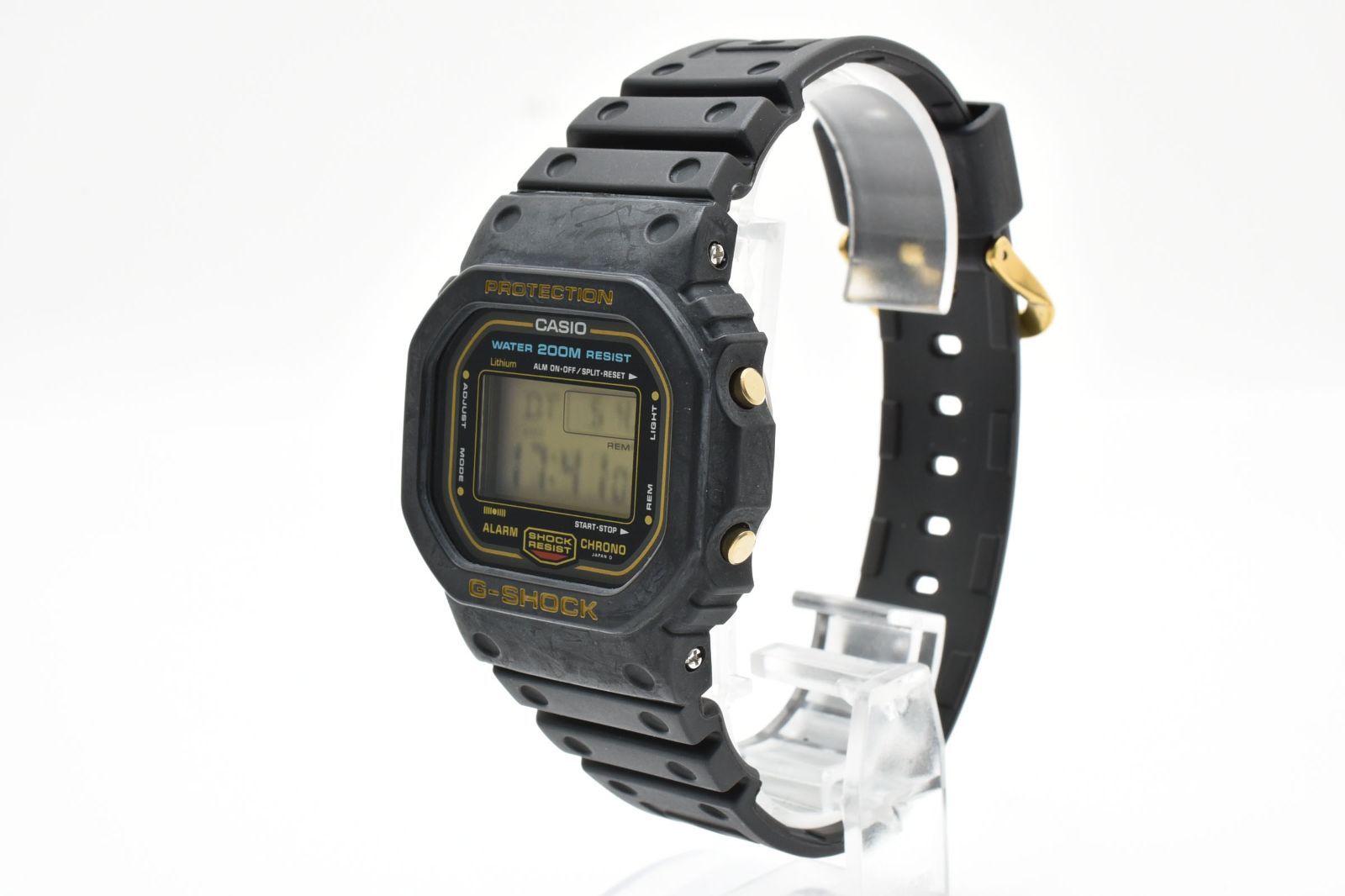 返品保証】☆良品☆ カシオ G-SHOCK DW-5600C-9V 901 ゴールド液晶