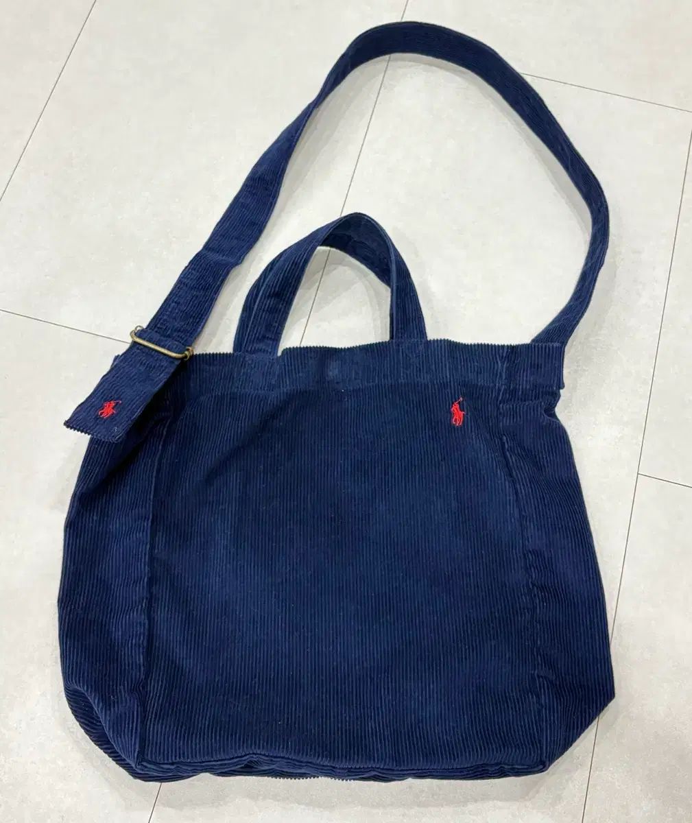 ポロラルフローレン コーデュロイ トートバッグ ネイビー