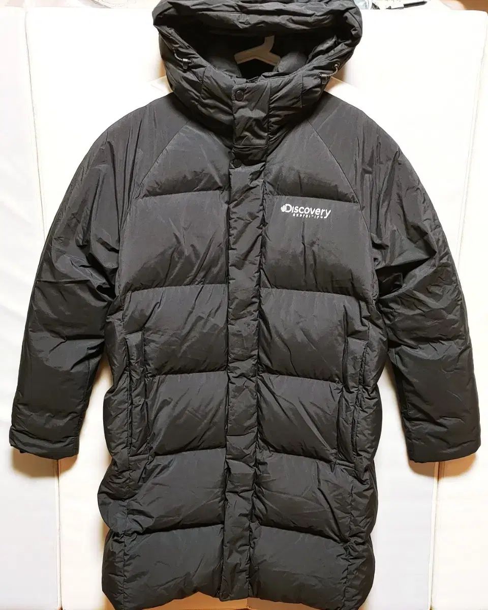 XXL DISCOVERY ダックダウン ダウンジャケット ロング丈 アウター ブラック1383