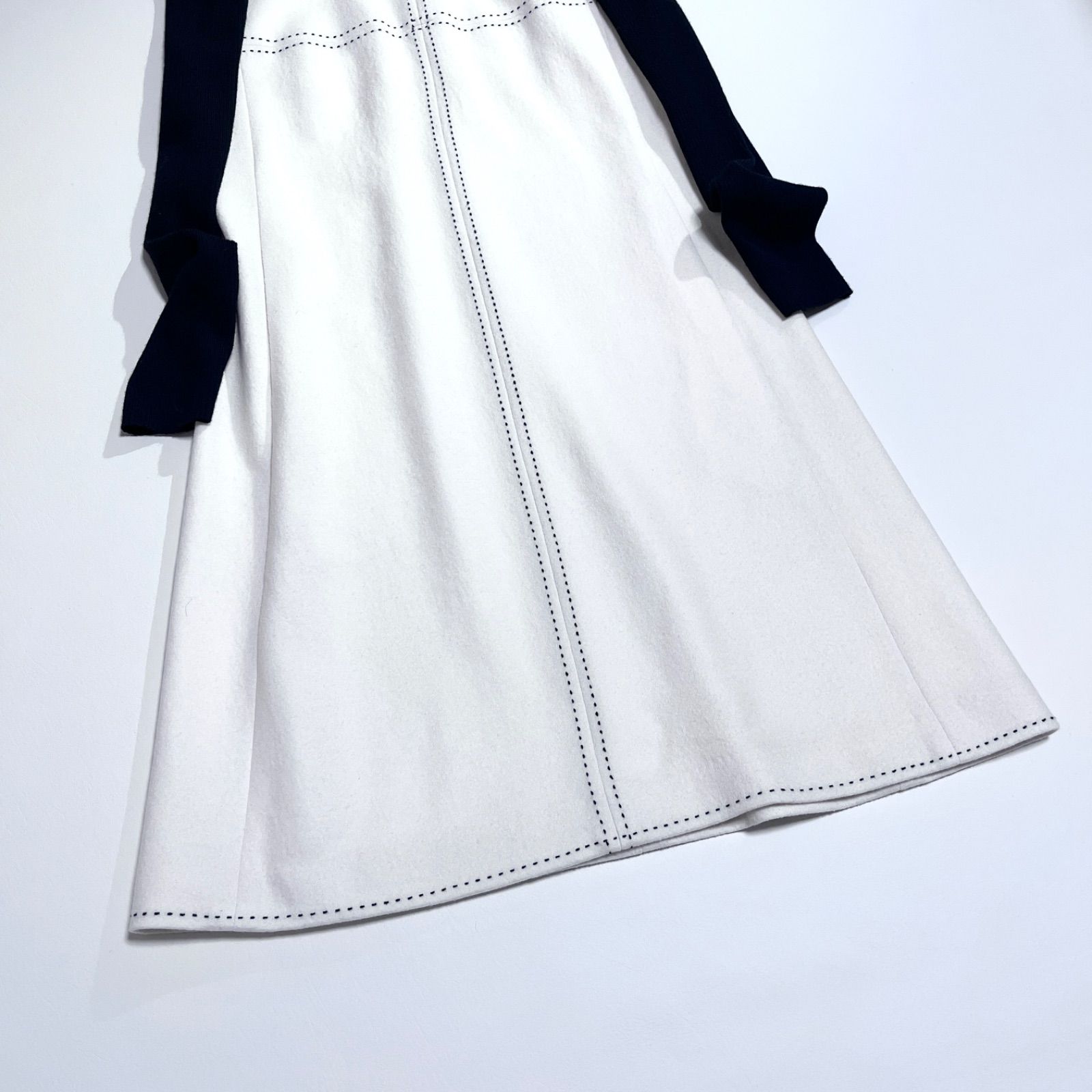 cZ36 M'S GRACY ステッチ ワンピース ウール 毛 ロングワンピース A