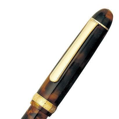 プラチナ万年筆 3776 センチュリー セルロイド べっ甲柄 62 ベッコウ B 太 PTB 35000 S 4