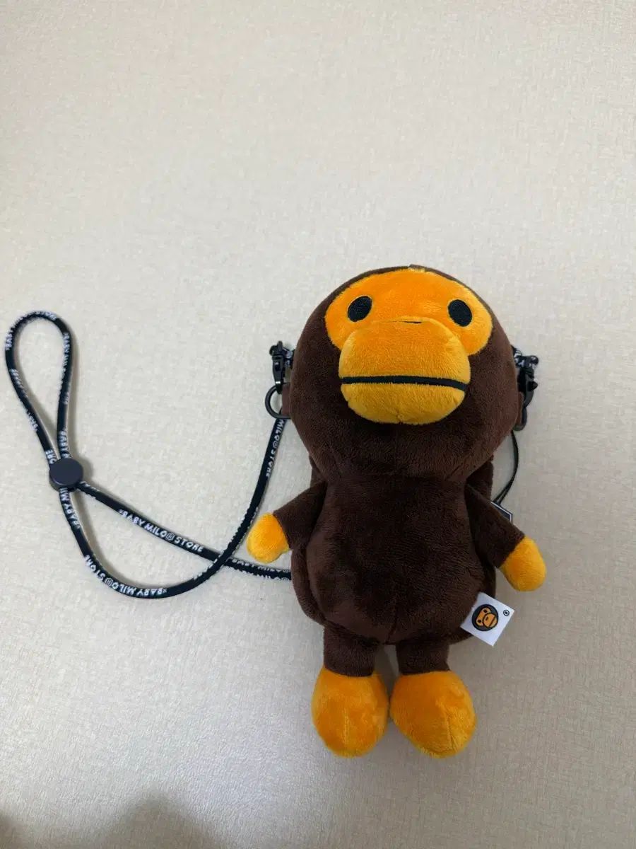 A BATHING APE ベイビー マイロ ウール バッグ ブラウン