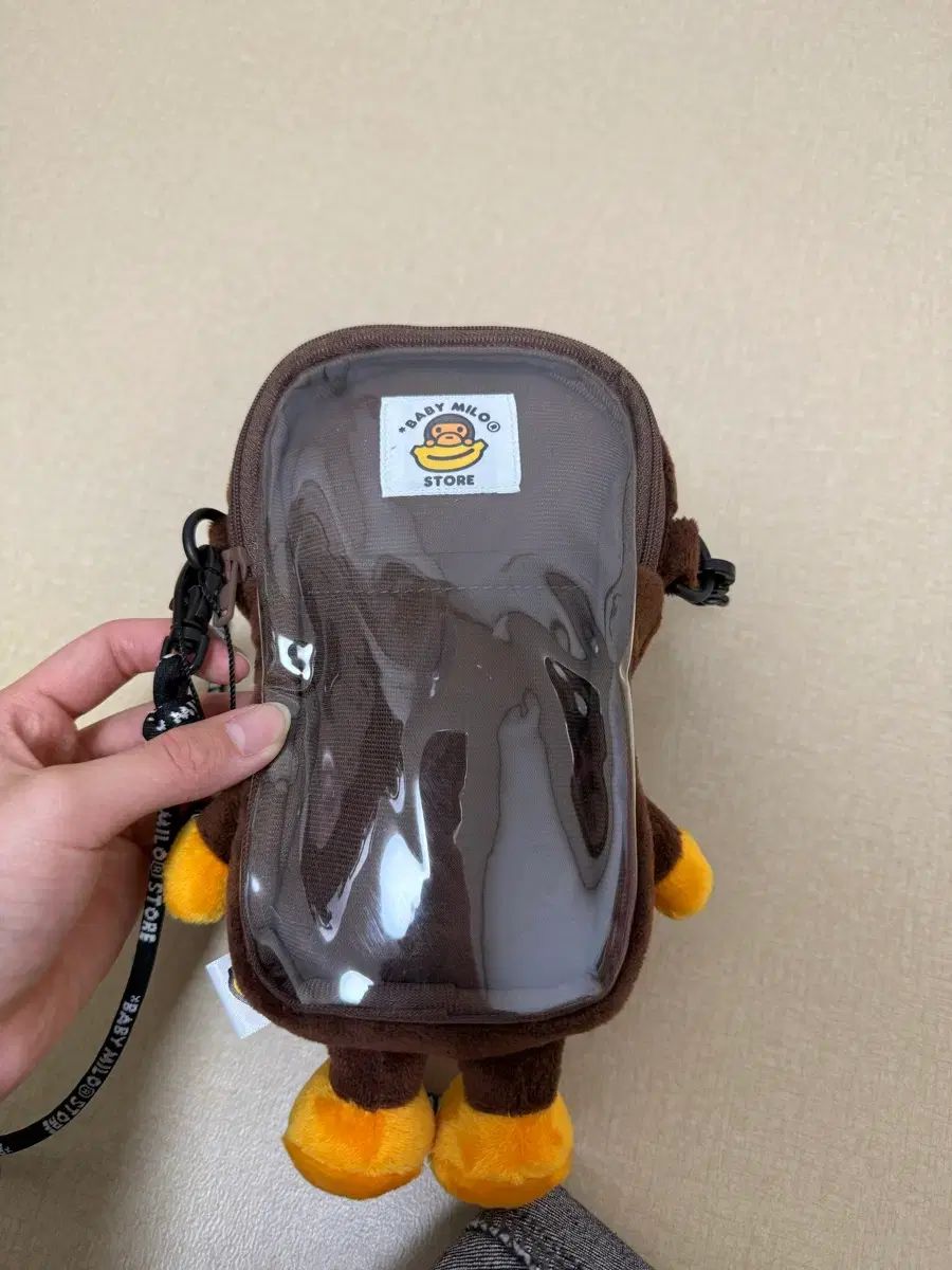 A BATHING APE ベイビー マイロ ウール バッグ ブラウン