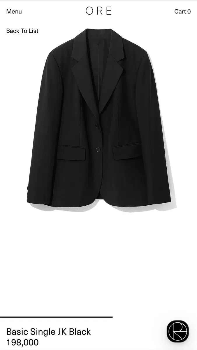価格 ore シングル ブラック ジャケット