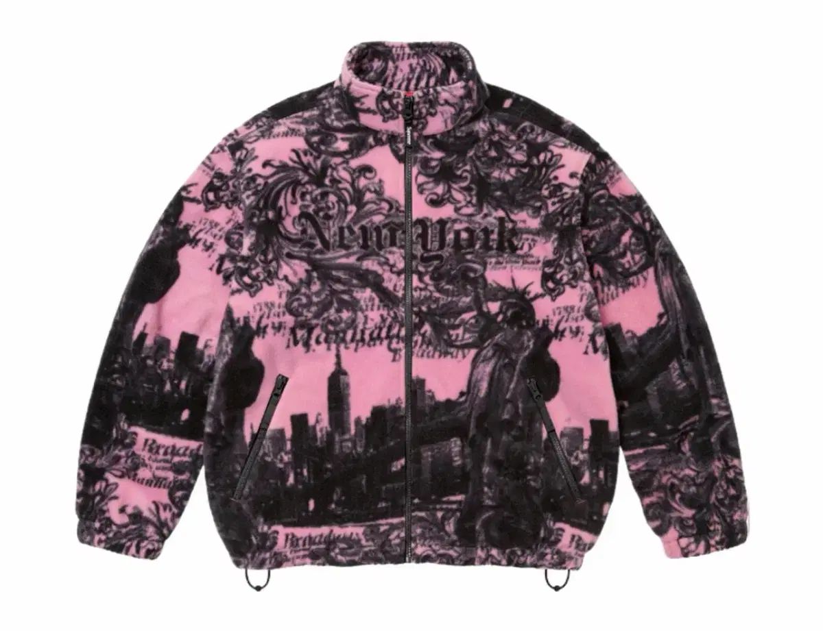 シュプリーム YORK フリース ジャケット ピンク - 25 FW
