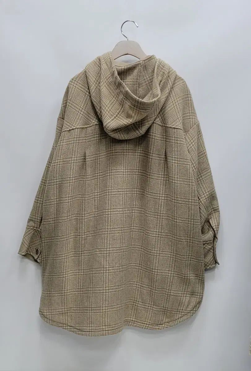 サースデーアイランド オーバーサイズ シャツ型 ウール フード アウター レディース S 85-160