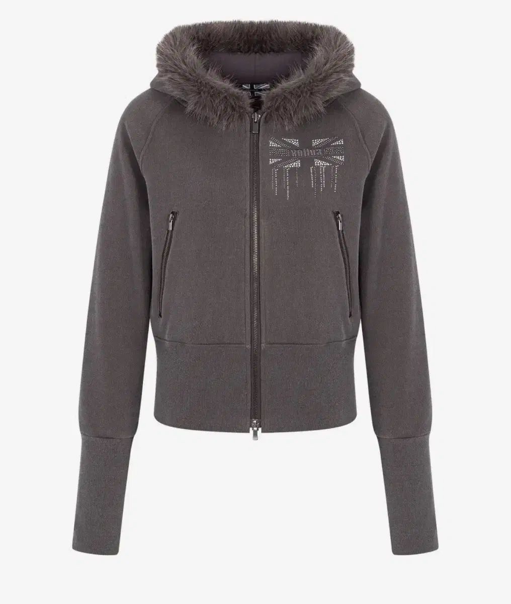 プリーズノーフォロー ベッキー ファー フーディジップアップ