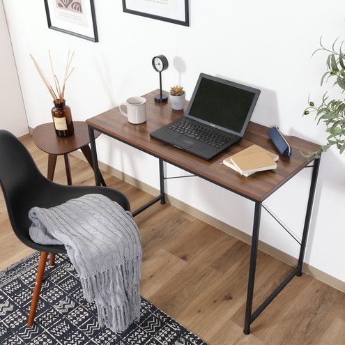 シンプルデザイン ワークデスク 幅95 cm デスク 作業机 ワークテーブル リモートワーク テレワーク