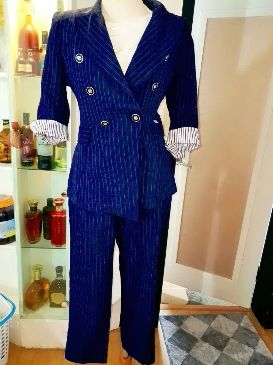  ストライプ スーツ レディース ネイビー セット その他 ビジネススーツ