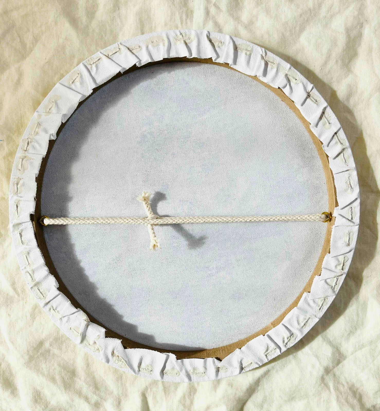 直径30㎝「空 販売済み その7」油彩・絵画・原画・丸形・アートパネル