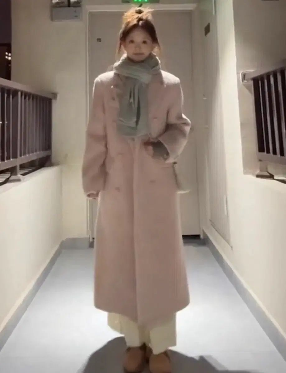 ピンク ウール オンライン ロングコート 上品さと可愛さを両立 ロング