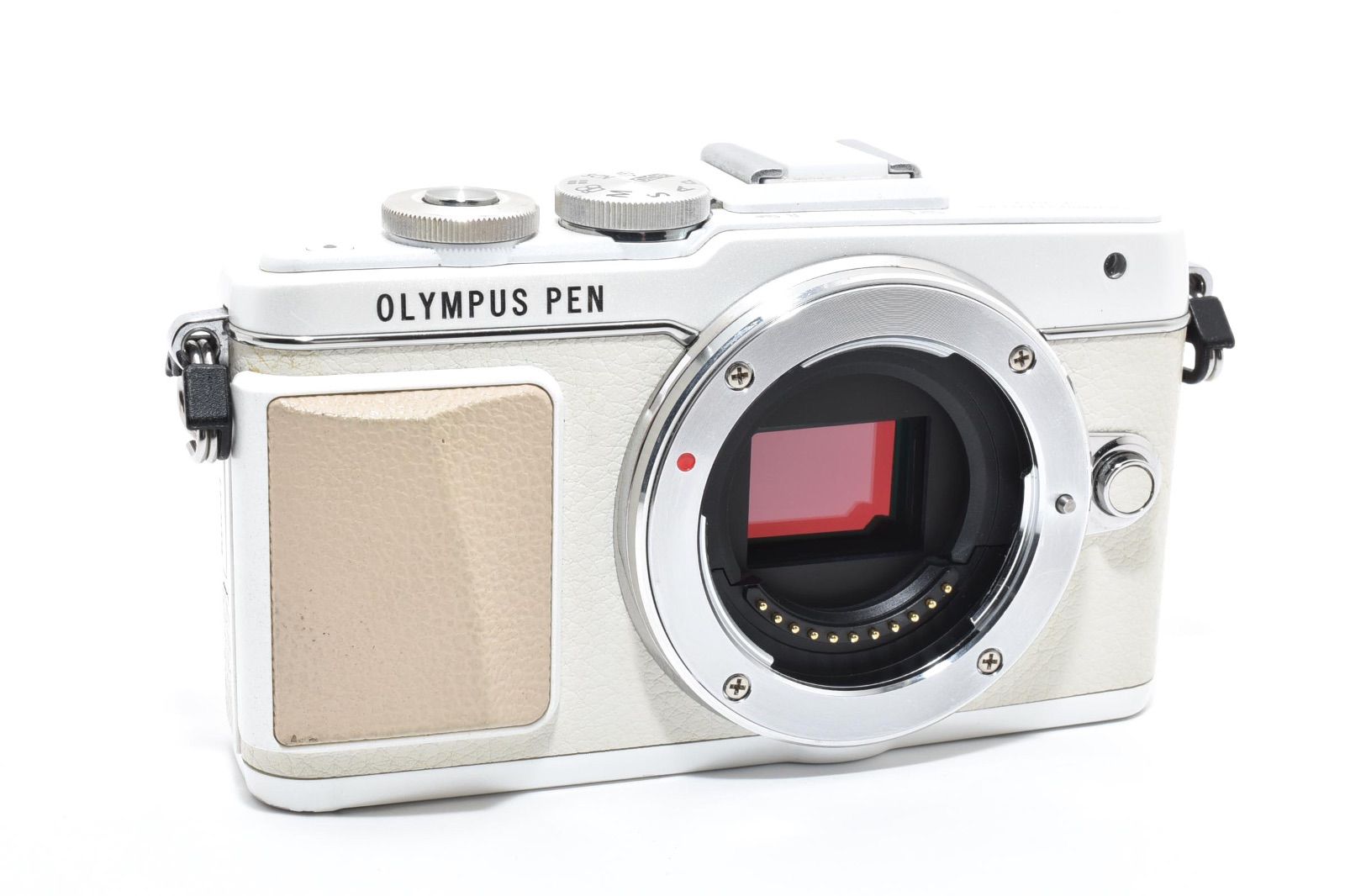  実用品 OLYMPUS オリンパス PEN E PL 7 ボディ ミラーレス一眼カメラ ホワイト ＃3581 ミラーレス一眼 デジタルカメラ