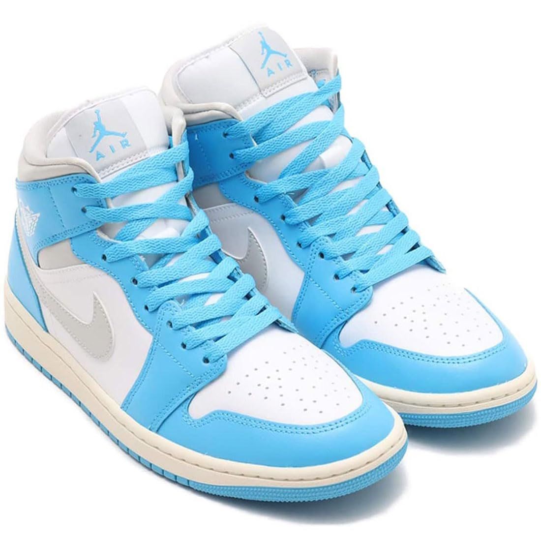 ナイキ エア ジョーダン 1 ミッド W AIR JORDAN MID ダークパウダーブルー ホワイト セイル ニュートラルグレー BQ 6472 400 24 0 cm