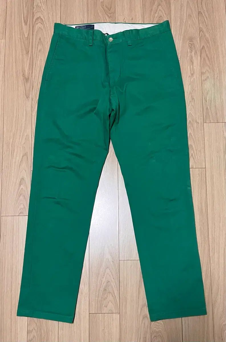 ポロラルフローレン コットン パンツ 33 32 グリーン