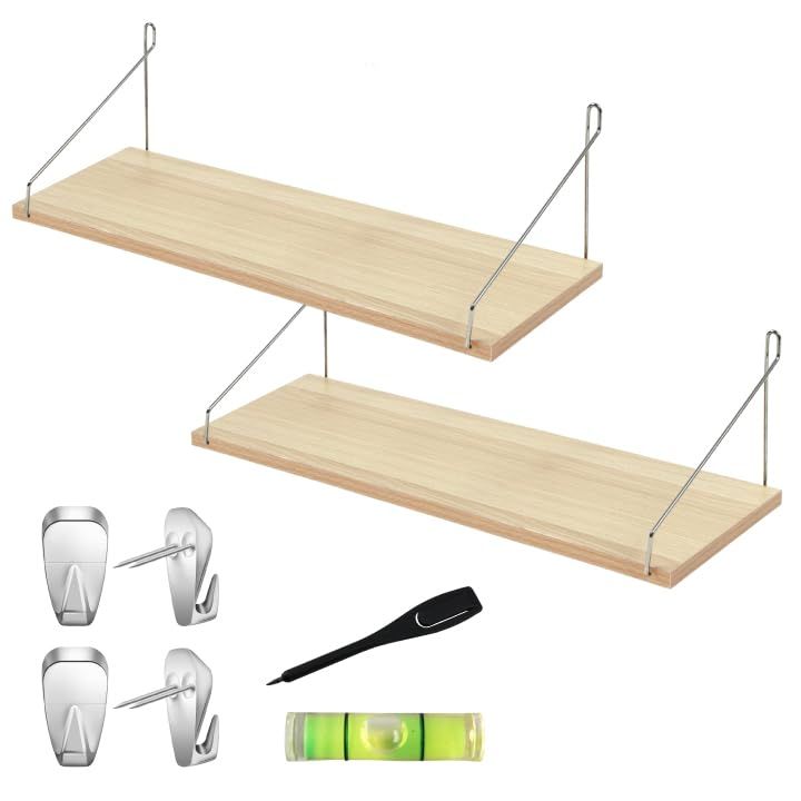 奥行20 cm バスタオルが置ける ウォールシェルフ 賃貸 取り付け 壁掛け棚 石膏ボード 壁を傷つけない 60 木目 ナチュラル壁面収納 飾り棚 トイレ 棚 アイアン ウォールラック 北欧