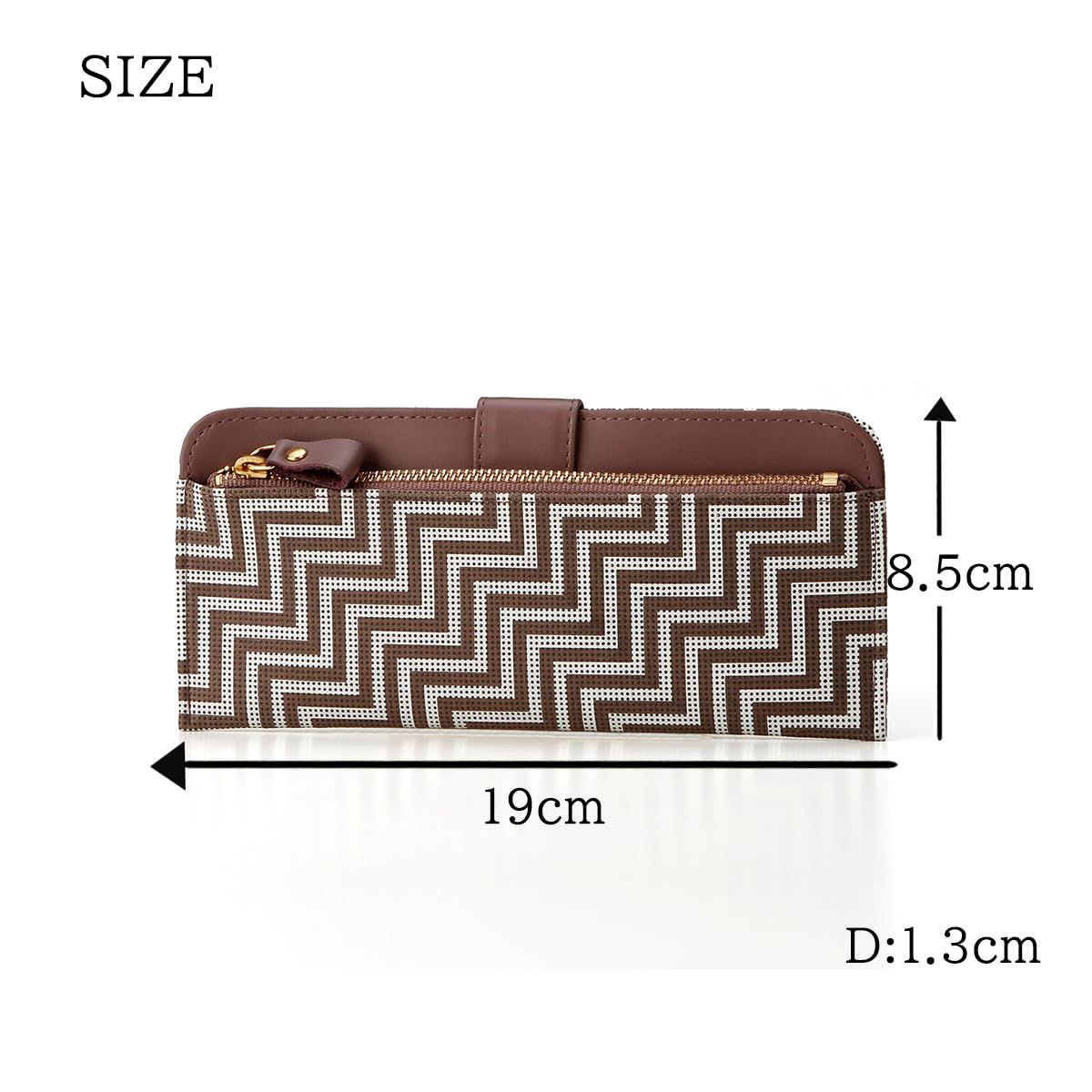  印傳屋 いんでんや 印伝 CHEVRON シェブロン 財布 束入 小銭入 カード入れ 長財布 伝統 甲州印伝 鹿革 漆 オリジナル ブランド No 7604 小銭入れ コインケース 財布 ケース 小物入れ