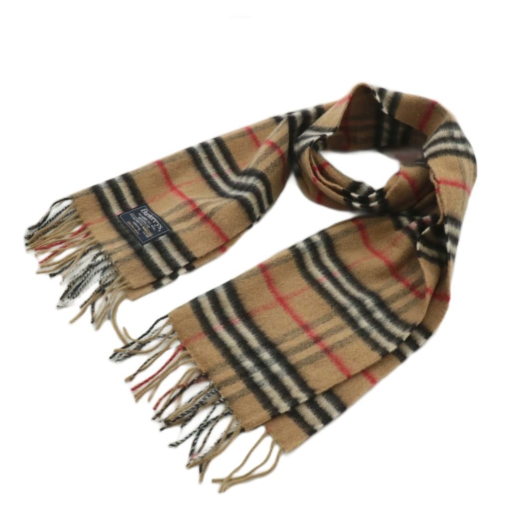 【希少】Burberrys バーバリーズ カシミヤ混 ノバチェック 11AR バーバリーズ Burberrys ヴィンテージ ノバチェック マフラー ストール