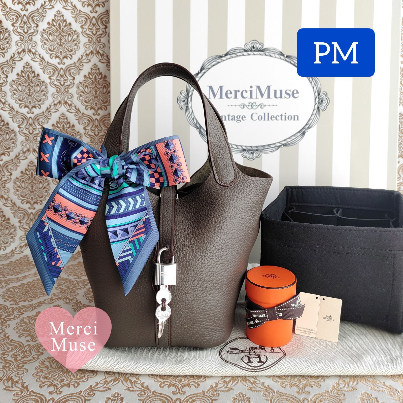 ❤お箱付❤ピコタンロックPM18 エタンxシルバー金具 エルメス □O刻印 