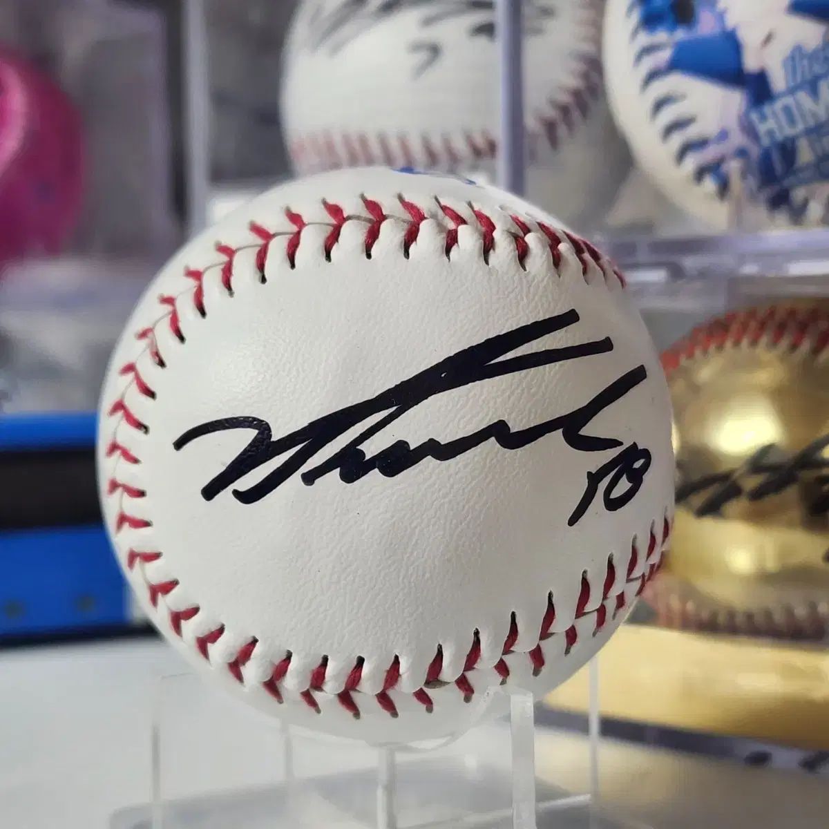 サムスン・ライオンズ 金 智讃(キム・ジチャン) ロゴボール サイン