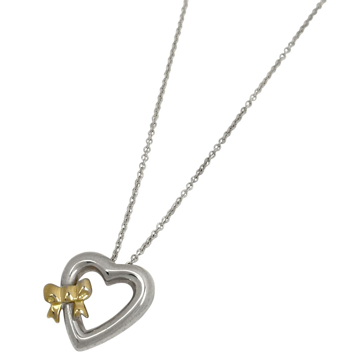 TIFFANY&Co. ティファニー リボン ネックレス シルバー レディース 