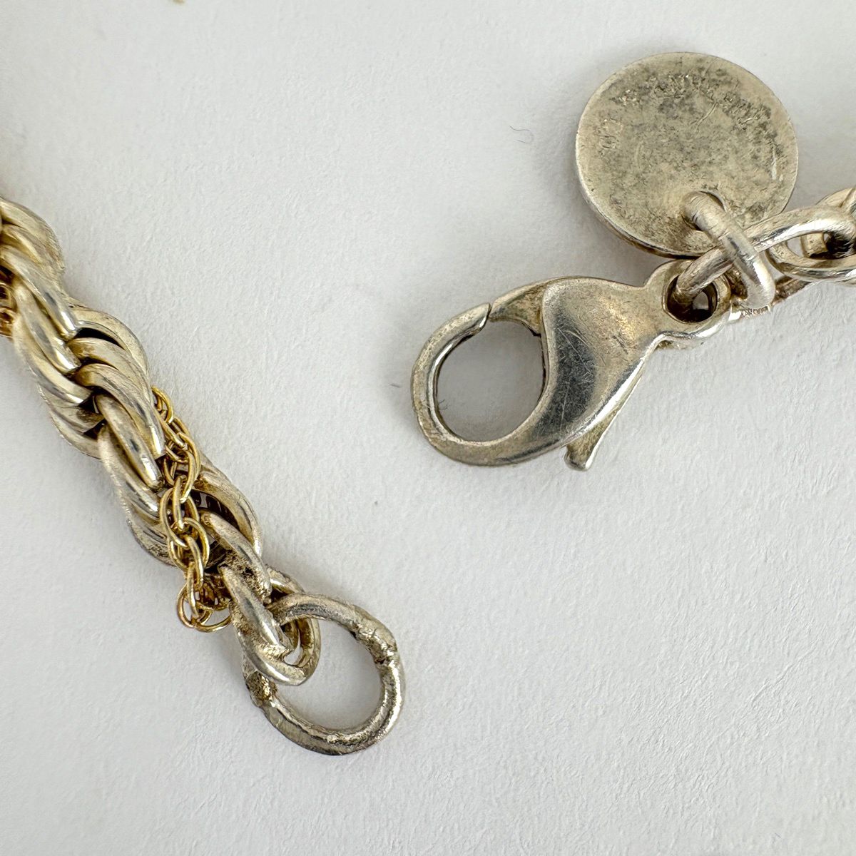 ティファニー TIFFANY-Co. ツイスト ブレスレッド スクリュー 腕輪 K 18 ブレスレット シルバー925 750 シルバー ゴールド レディース