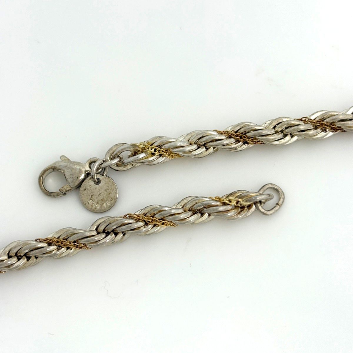 ティファニー TIFFANY&Co. ツイスト チェーン ネックレス コンビ K18