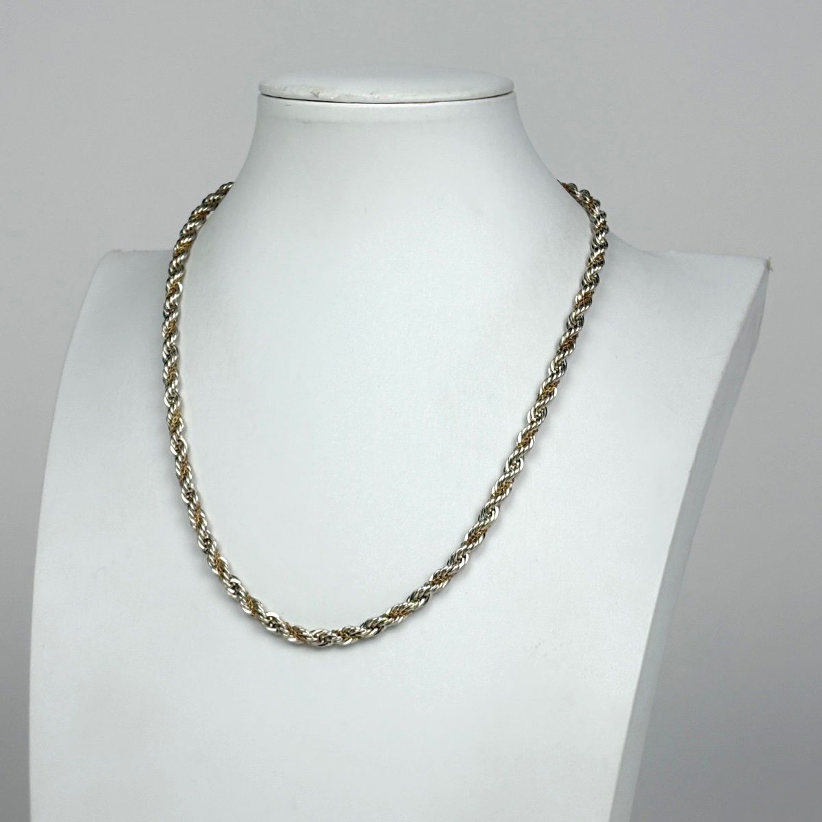 ティファニー TIFFANY&Co. ツイスト チェーン ネックレス コンビ K18