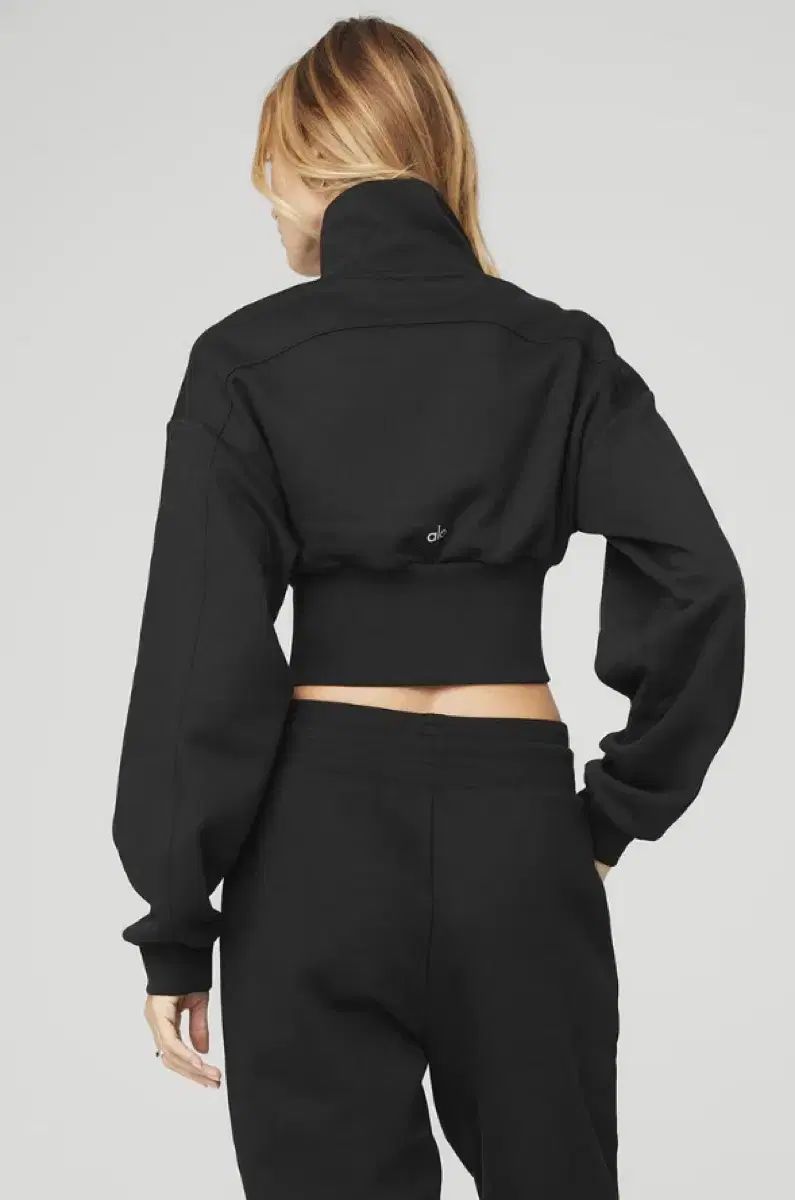 F*️様 Alo Yoga ブラック ハーフジップ トレーナー alo yoga ハーフ