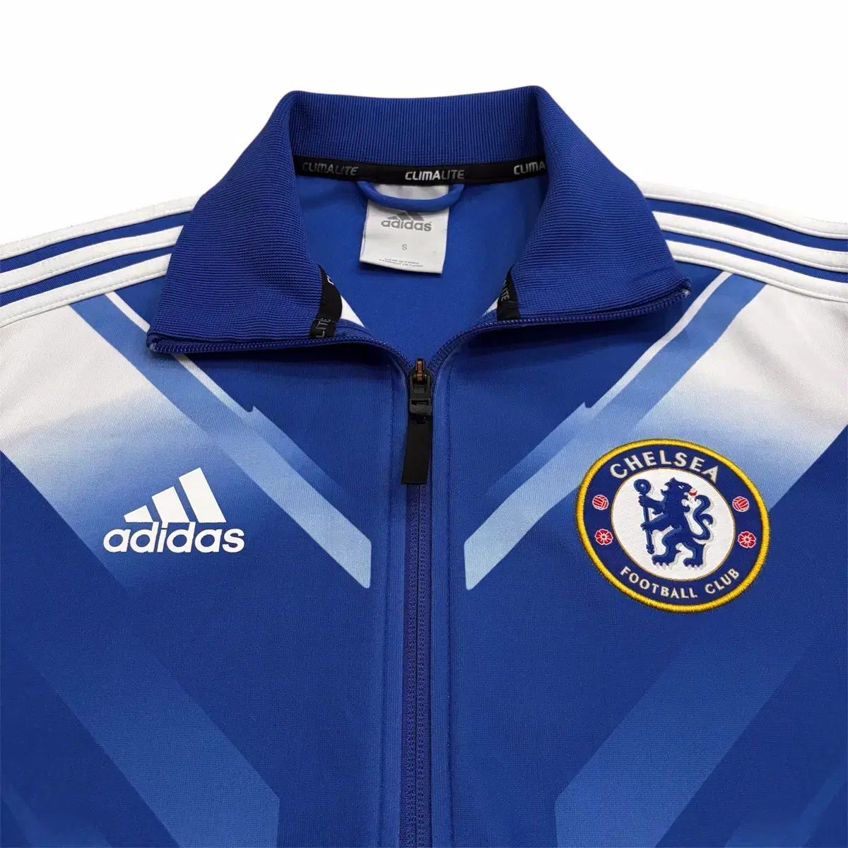 adidas チェルシー　トラックジャケット　サッカージャージ アディダス チェルシー 白 トラックジャージ サッカートップス ジップ