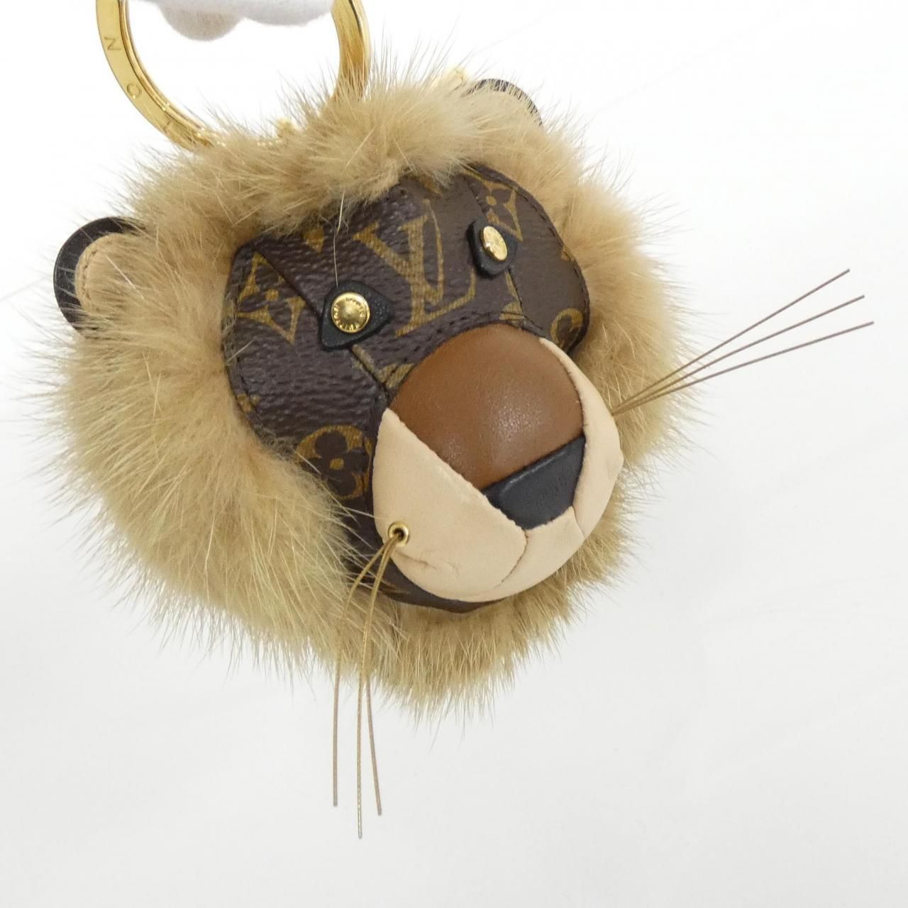 ルイヴィトン モノグラム ポルト クレ ライオン M 69512 キーリング