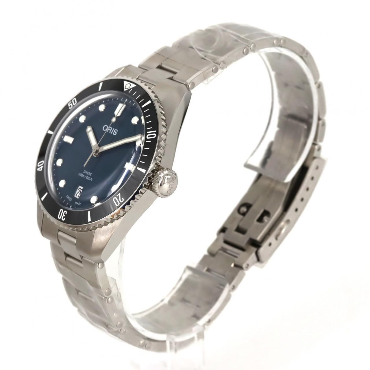 オリス ダイバース デイト 01 733 7795 4055-Set SS 自動巻