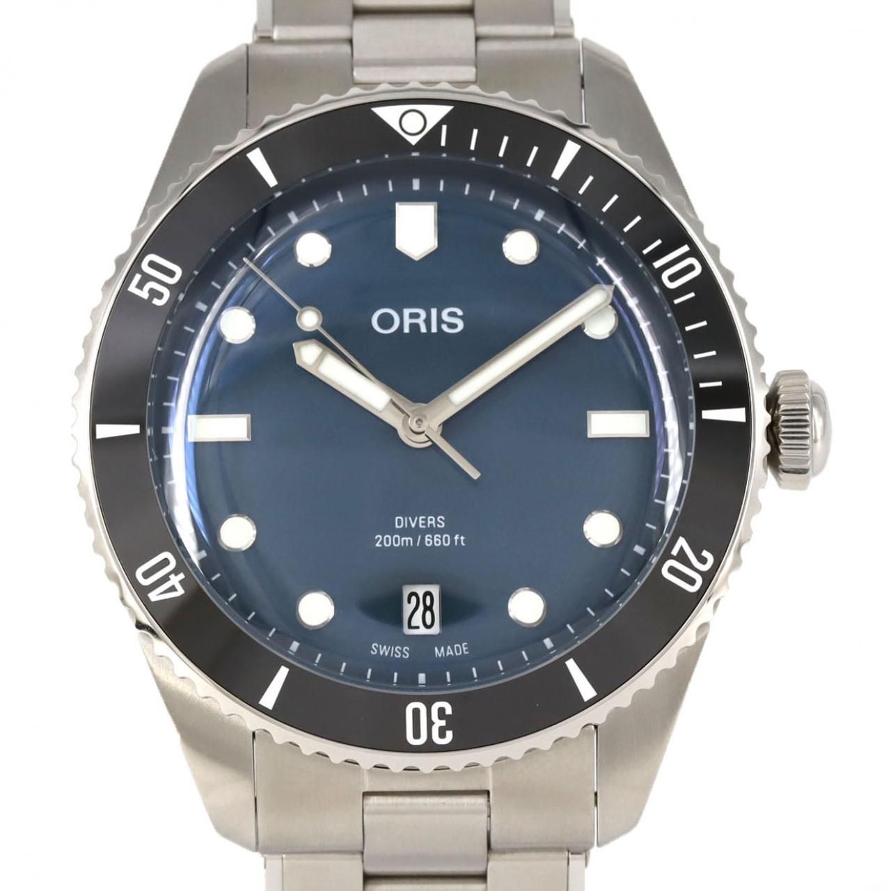 オリス ダイバース デイト 01 733 7795 4055-Set SS 自動巻