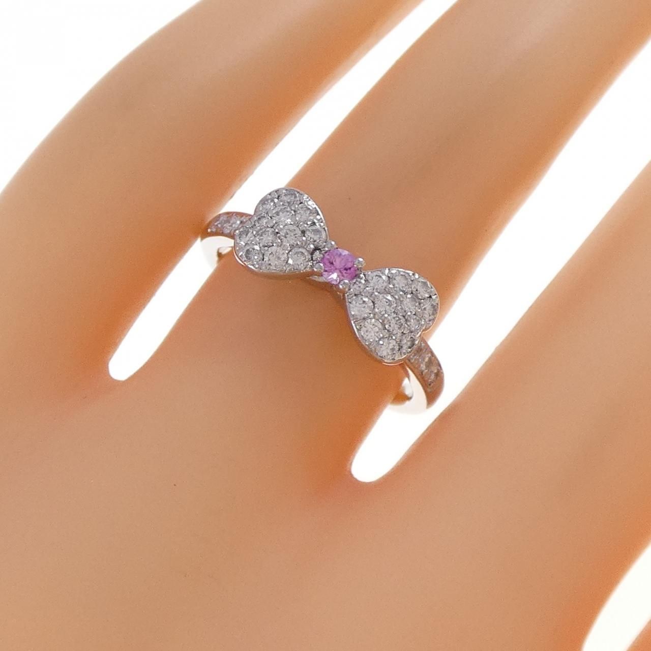PT900 リボン ダイヤモンド リング 0.80CT - メルカリ