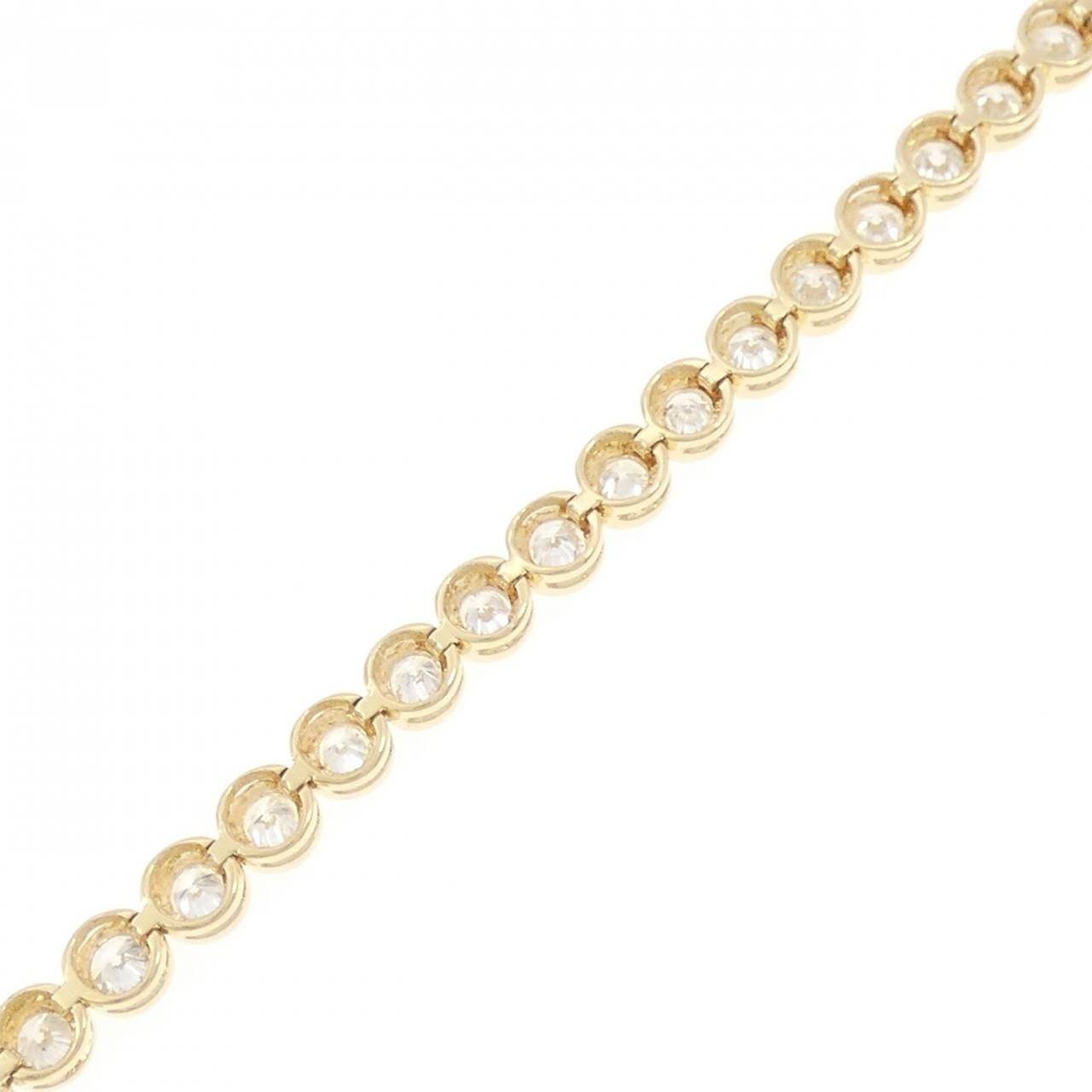 K 18 YG ダイヤモンド ブレスレット 3.25 CT