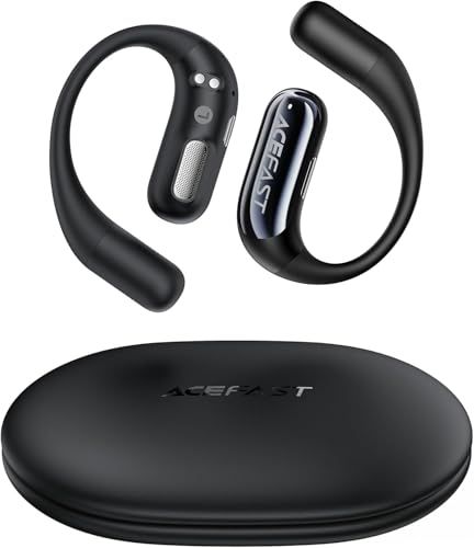 存在を無しに挑戦 ACEFAST オープンイヤー イヤホン ワイヤレス Bluetooth 5.4 耳を塞がない 軽量 スポーツ ランニング 急速充電 マイク付き 耳掛け 左右分離型 完全ワイヤレスイヤホン タイプC 空気伝導 ACEFIT Air
