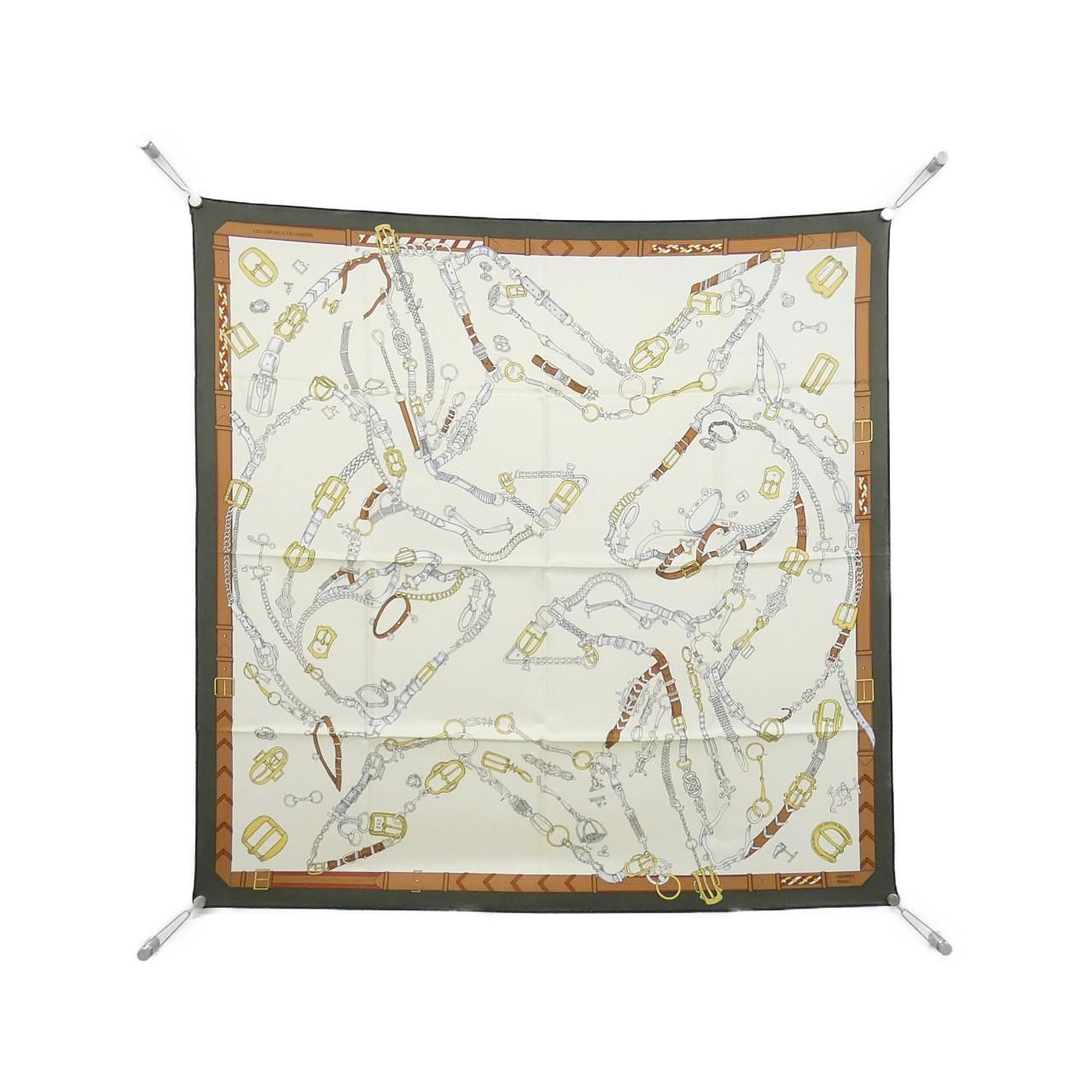 エルメス LES CHEVAUX DECHAINES カレ スカーフ その他 小物 レディース