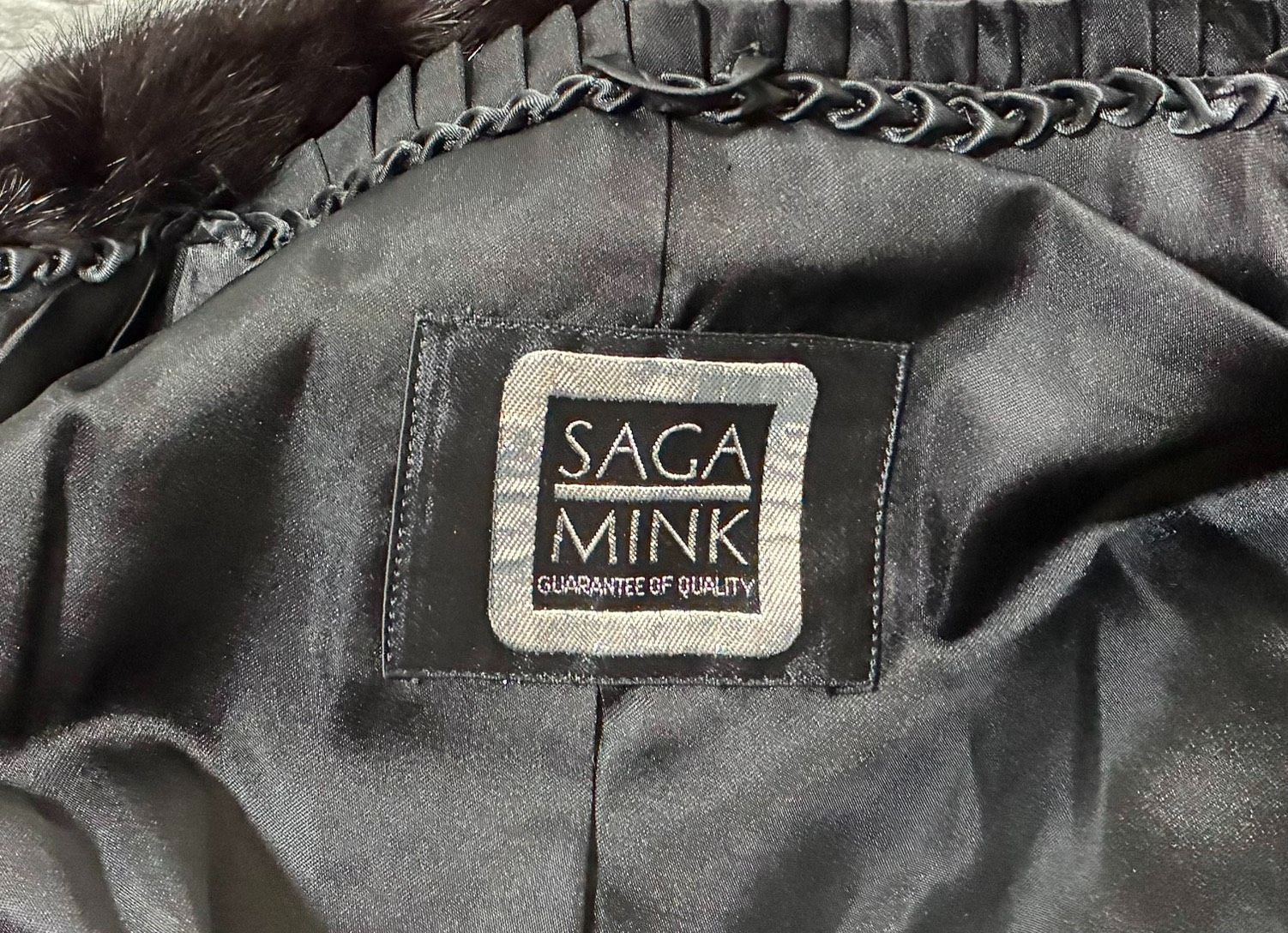 美品 銀サガ】SAGA mink サガミンク ファージャケット シルバーラベル