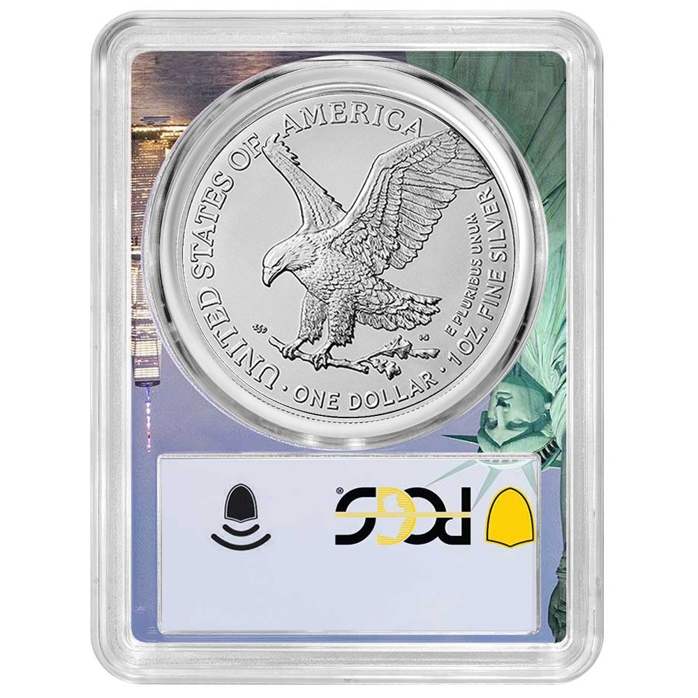 2026 1 American Silver Eagle PCGS MS 70 FDOI Statue of Liberty Frame