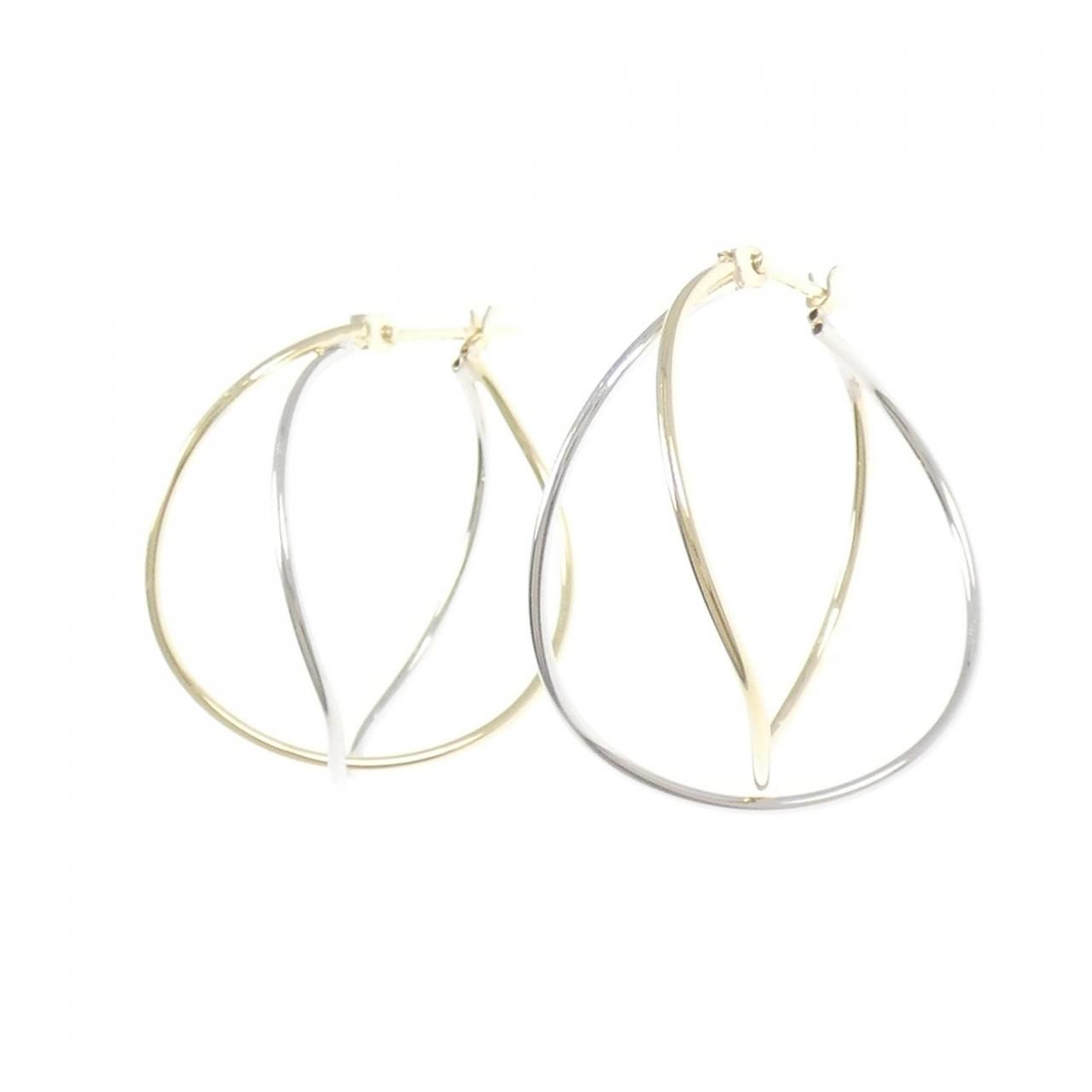 K 10 YG KW WG ピアス