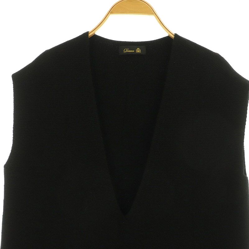 ドゥロワー Drawer 3G Vネック ニットジレ ベスト プルオーバー