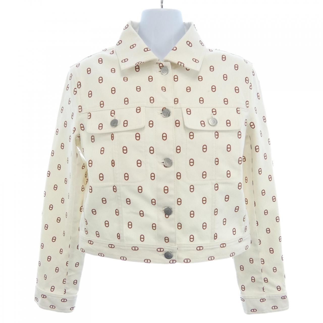 エルメス HERMES シェーヌ･ダンクル クルー･ド･セル ジャケット