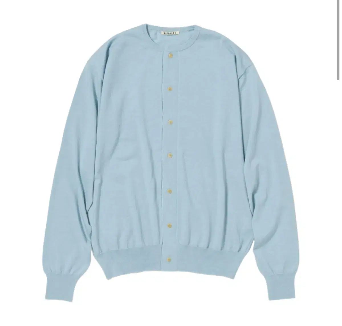 オーラリー カシミア HARD TWIST KNIT LIGHT BLUE 5