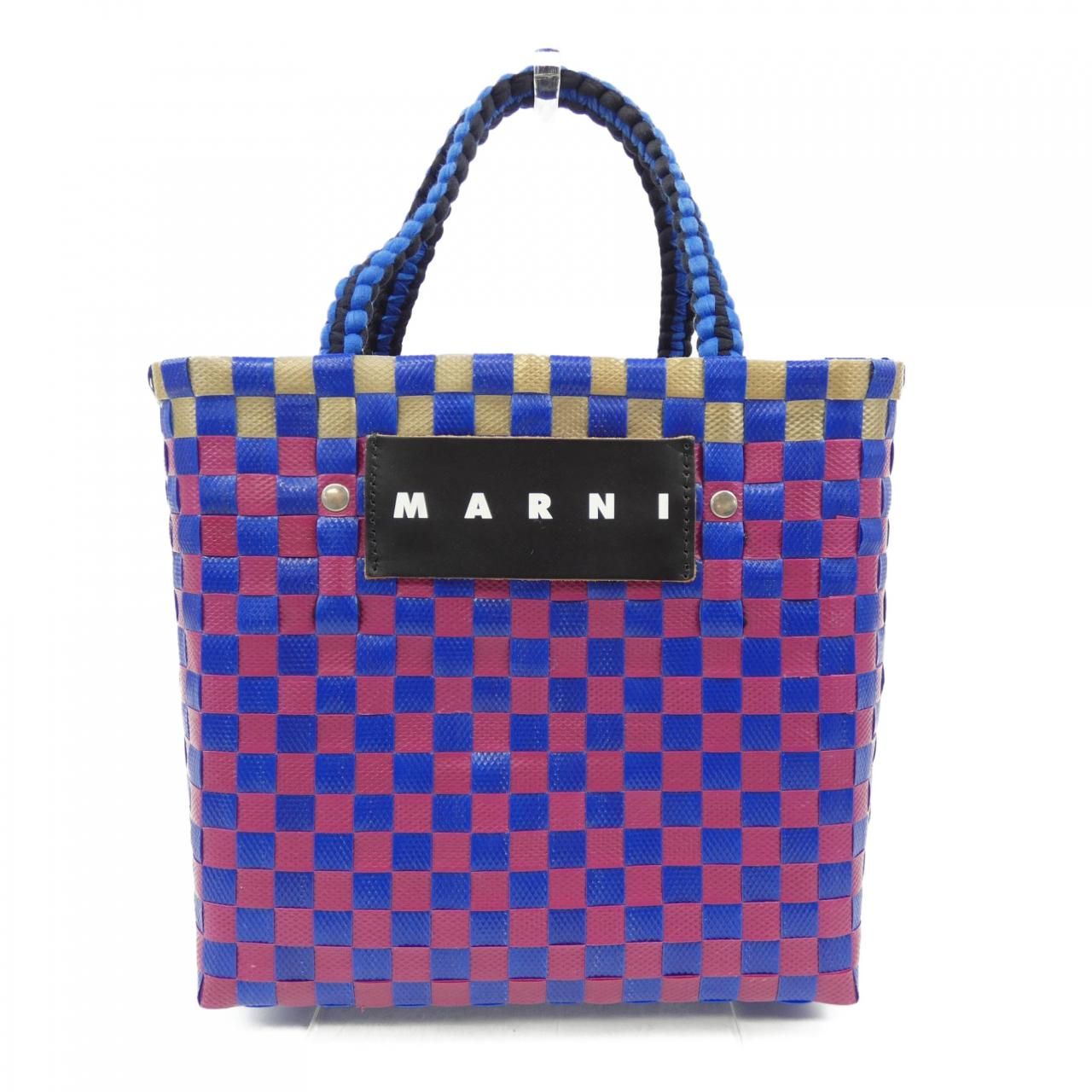 マルニ MARNI MARI MARKET JERSEY HANDLE BASKET BAG
