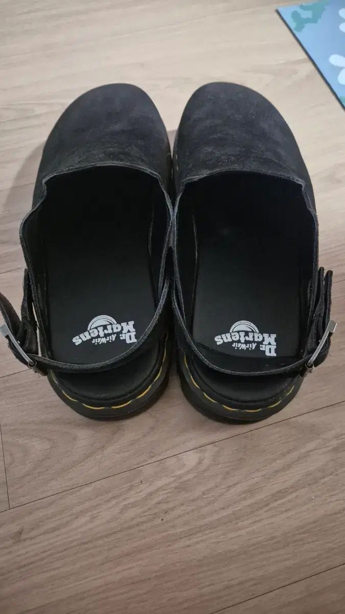 DR. MARTENS ドクターマーチン ジェブジャック スウェード スリングバック フラットフォーム ミュール ブラック 280