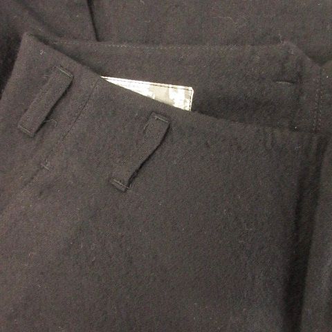 ハンニバル Hannibal テーパードパンツ ウール ボタンフライ 44 S 黒